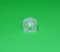 Item No.: I033F
Name: Square Jar
Size: 38 x 38 x 31(H) mm 
Shape: SQUARE